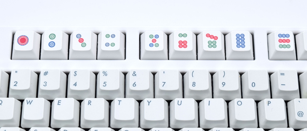 TIMELY タイムリー MJCAP-PINZ 交換用キーキャップ 麻雀牌 筒子セット