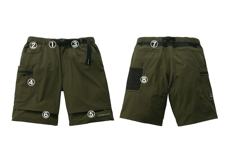 春夏用]Z-DRAGON ストレッチショートパンツ[男女兼用](01-75162