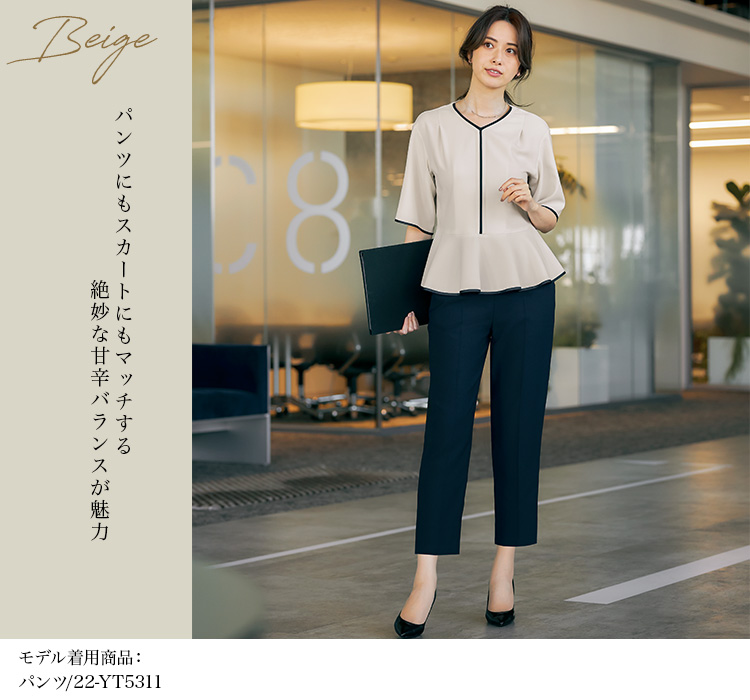 春夏用]YUKI TORII プルオーバー[ストレッチ/防シワ](22-YT7723