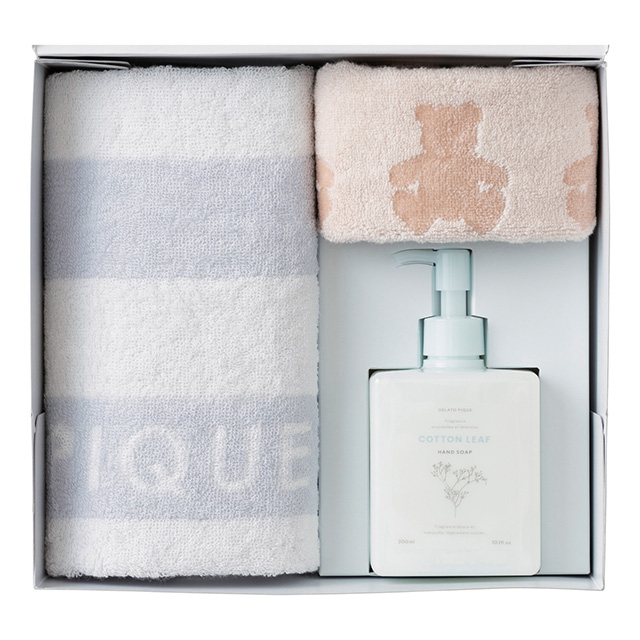 ジェラート ピケ[gelato pique]のベア柄フェイス・ハンドタオル