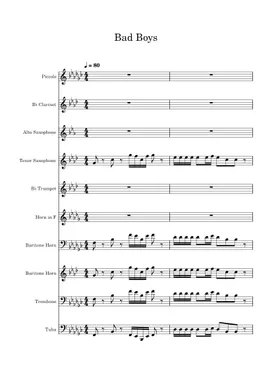 Free Bad Boys by Inner Circle sheet music | Download PDF or print