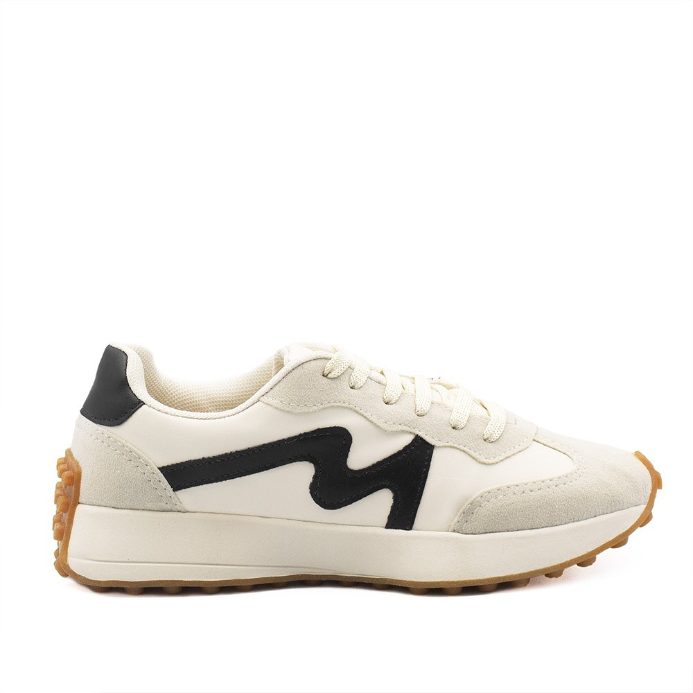 Tênis Zatta Casual Cadarço Keyla Aveia - ZATTA CALÇADOS