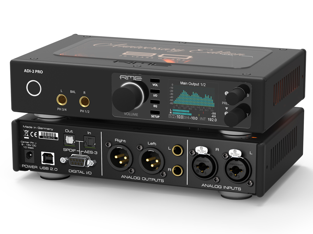 RME ADI-2 Pro Anniversary Edition Ultra-fidelity PCM/DSD 768 kHz