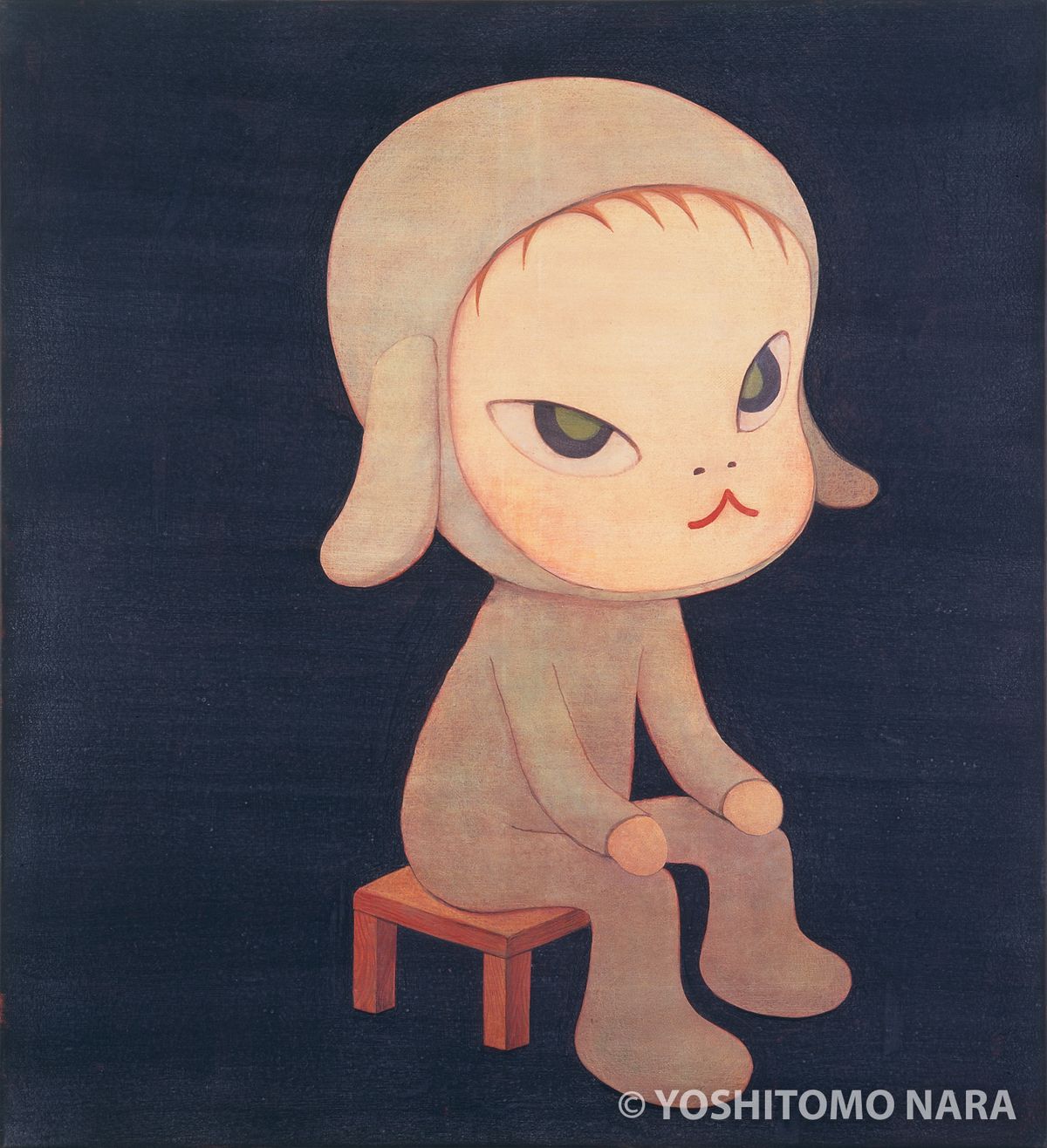 No.YNF1784 - Sleepless Night (Sitting) 1997 | YOSHITOMO NARA The Works