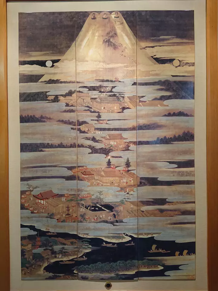 空飛ぶ画家、糸川裕志の富士山曼荼羅図 富士山曼荼羅図、空飛ぶ画家