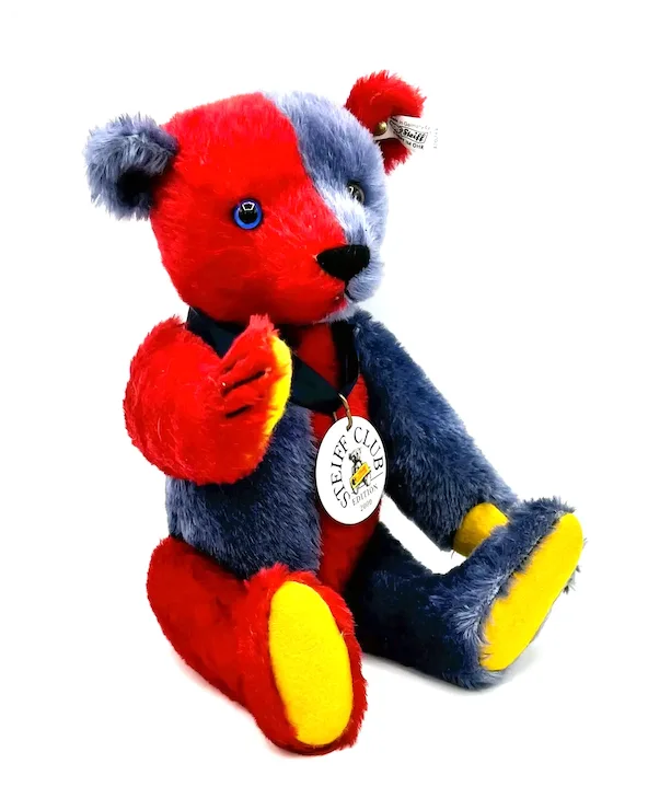 LE Steiff 2000/2001 Club Edition 1925 Harlequin Replica Red/Blue