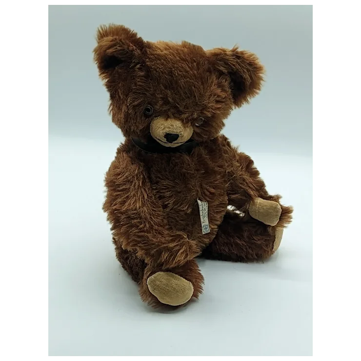 Darling Vintage Brown Mohair Knickerbocker Teddy Bear with ID. For
