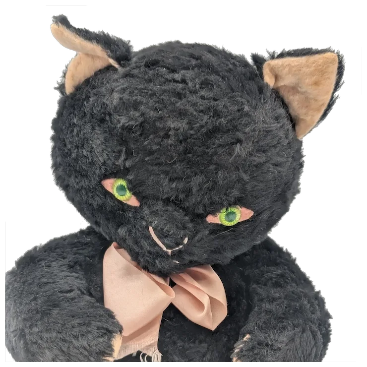 Darling Early Vintage Knickerbocker Kitty Kuddles Black Cat. For