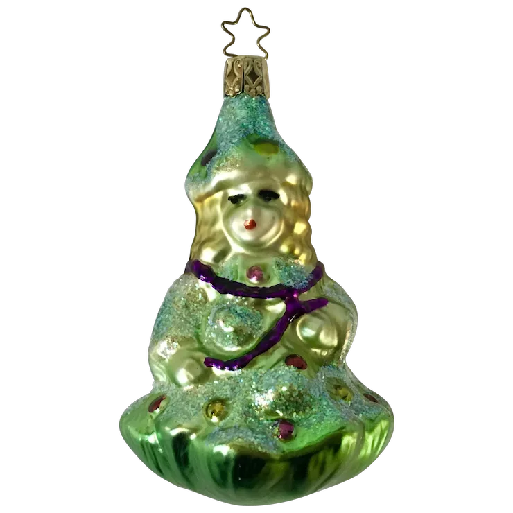 Christmas Spirit Ornament Inge Glas Old World Blown Glass Germany