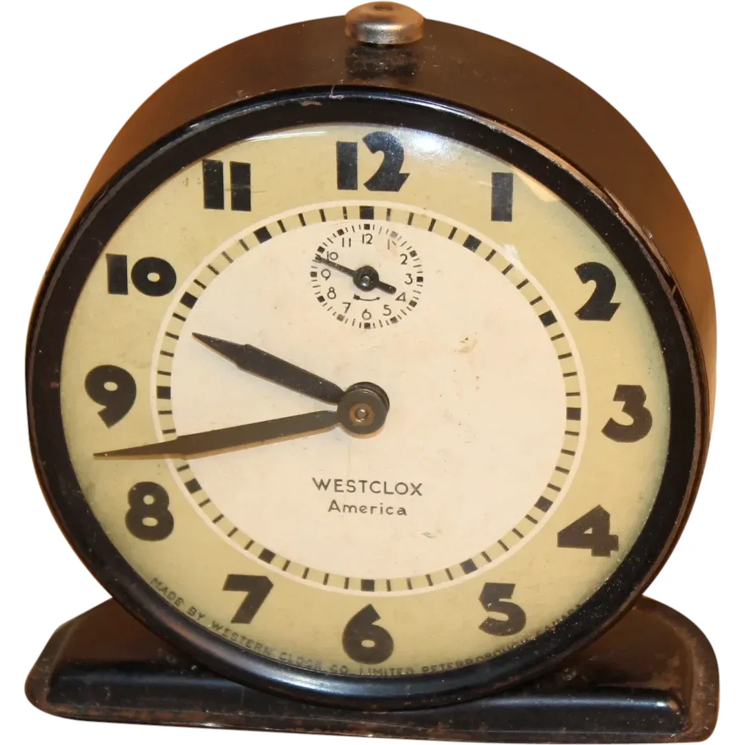 Vintage Westclox America Wind Up Alarm Clock ~ Circa 1932. For