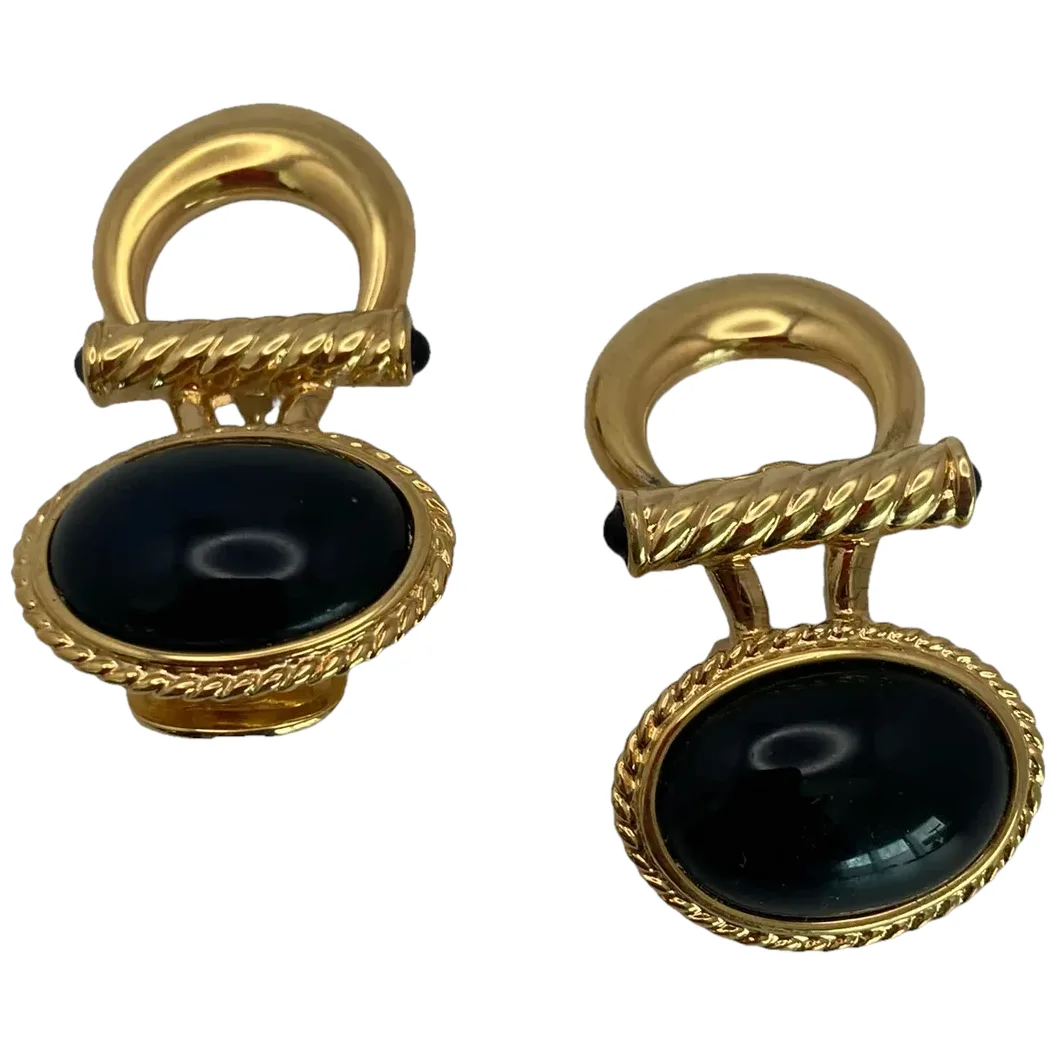 Ginnie Johansen Danson (GJD) Door Knocker Style Drop Earrings. For