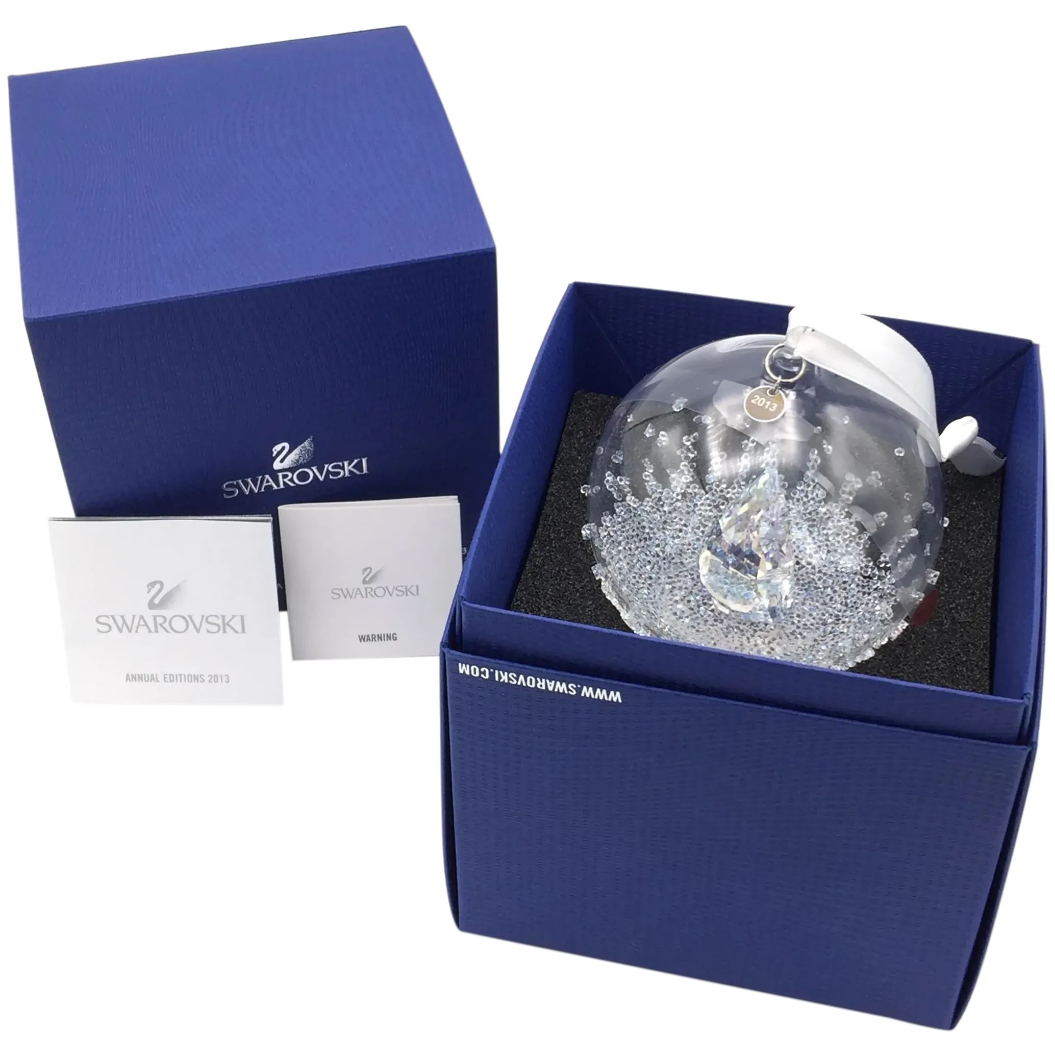Swarovski Crystal Ball Ornament, 2013 Annual Edition. For Sale at