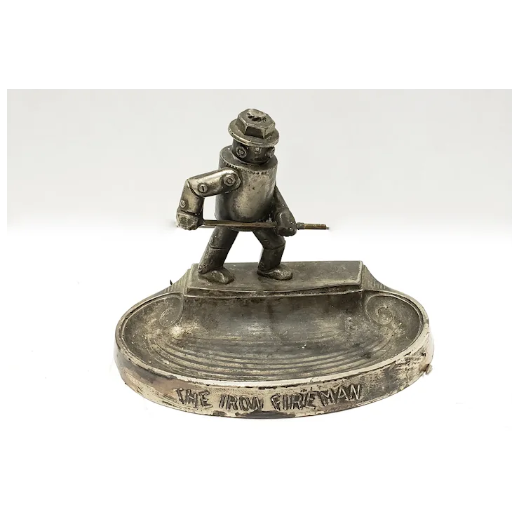 Iron Fireman Ashtray. For Sale at Ruby Lane
