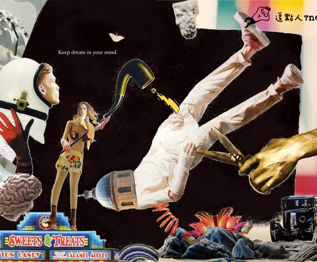 台湾 ZINE / 手製ミニマガジン / Mr. and Ms. Mess 立体コラージュミニ