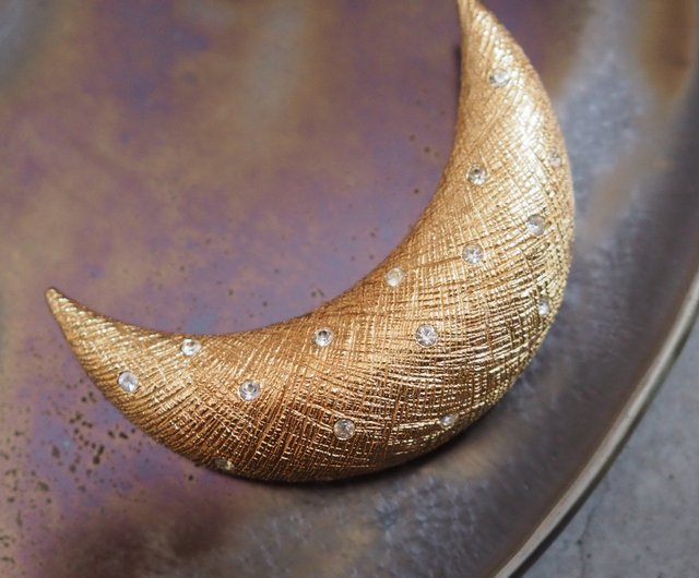 CHRISTIAN DIOR ディオール MOON 月ブローチ ゴールド ヴィンテージ