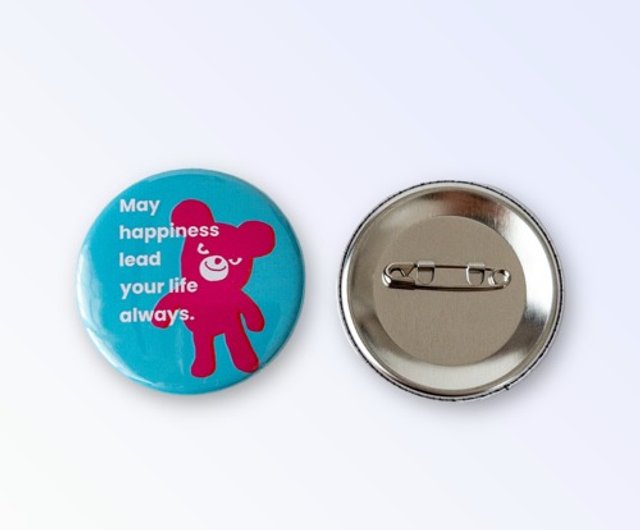 Happiness Flower缶バッチ 説明見てね