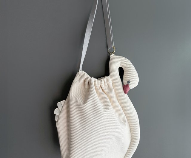 スワンバッグ 白鳥ショルダーバッグ kubomi.shop | トートバッグ