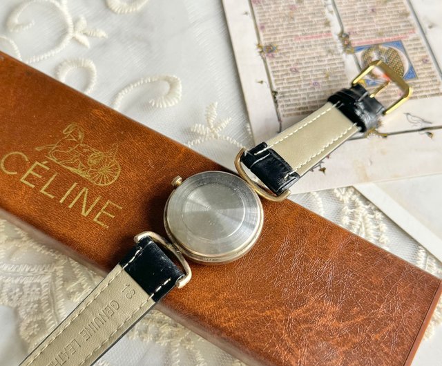 香港 希少なヴィンテージ品 セリーヌ 馬車 手巻き機械式時計 ユニ