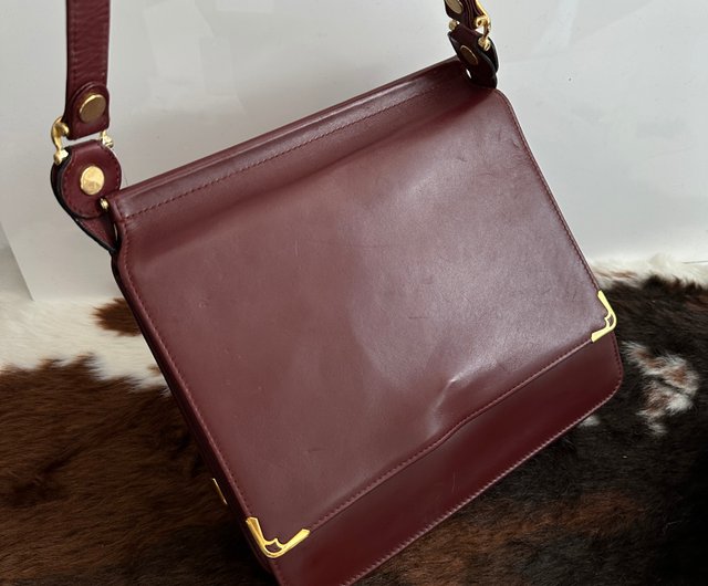 CARTIER カルティエ ヴィンテージ マストライン 両面ロゴ レザー