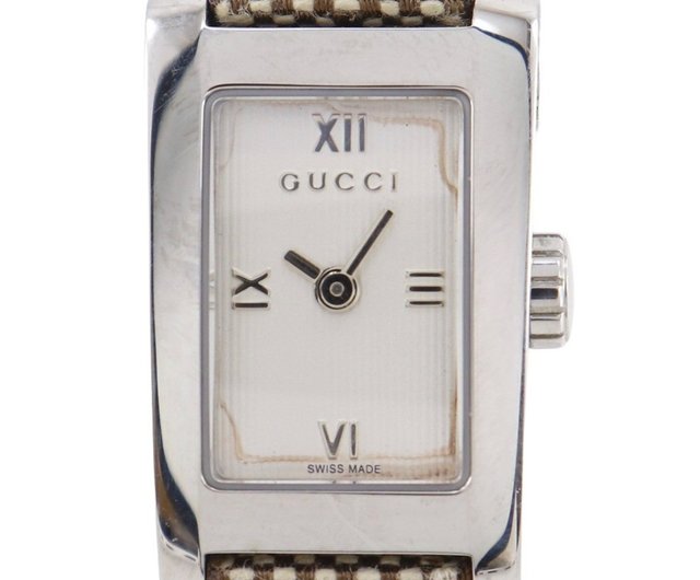 送料無料】【日本直送】グッチ GUCCI 腕時計 8600L SS×GGキャンバス