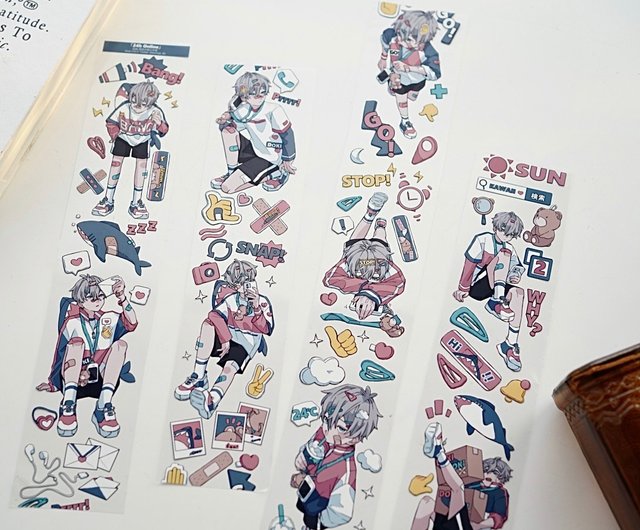 24H ONLINE 男の子マステ 人物マステ PET 和紙テープ 日本絵師