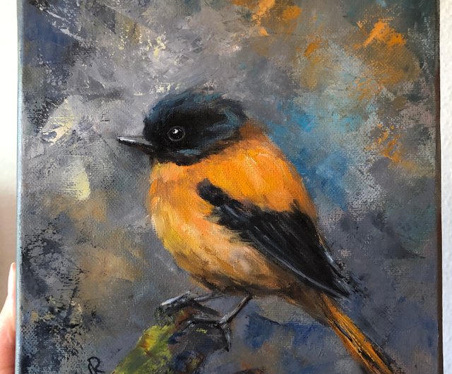 スペイン オリジナル油絵鳥の絵装飾部屋 ArtLolitaRos - Pinkoi