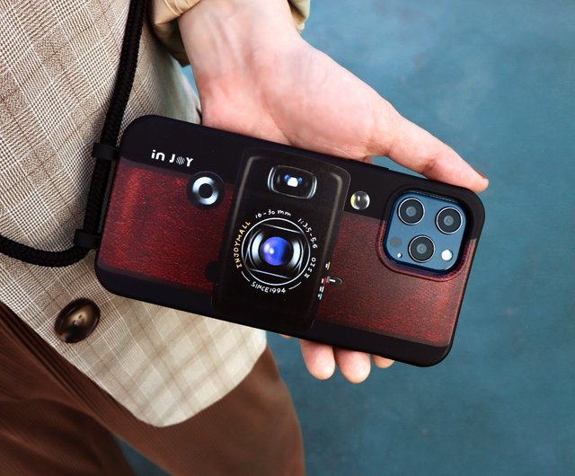 送料無料】台湾 iPhone 17/16/15/14/13/SE3 レトロフィルムカメラ 2-in