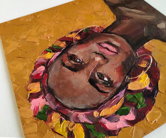 ロシア アフリカ絵画 / アフリカ人女性 / 描かれた女 / 絵画 / 油絵