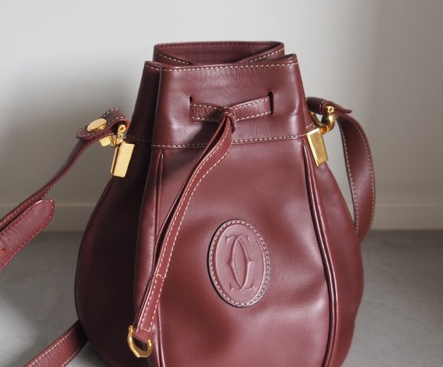 CARTIER カルティエ マストライン 巾着 ショルダーバッグ ヴィンテージ