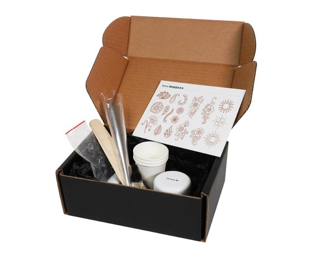 台湾 ヘナ インディアン ハンナ ペインティング キット DIY 手作り