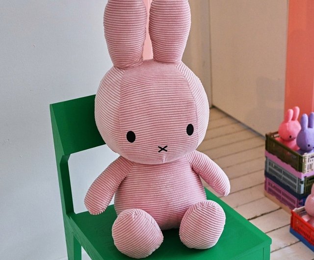 台湾 BON TON TOYS ミッフィー ECO コーデュロイぬいぐるみ - ピンク