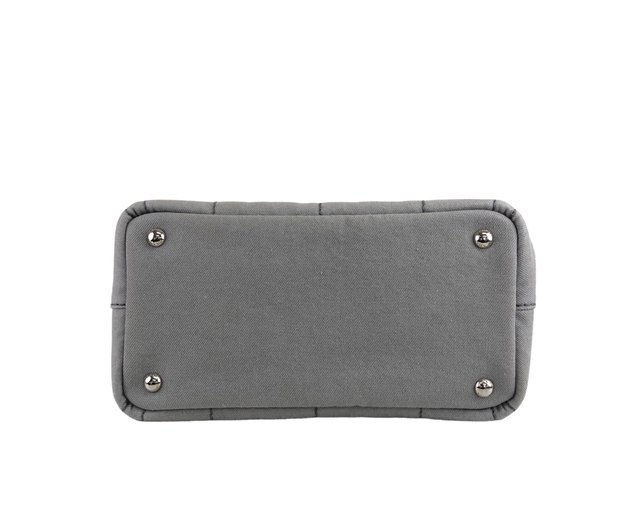 日本直送 名牌中古包 】PRADA プラダ カナパ ハンドバッグ グレー