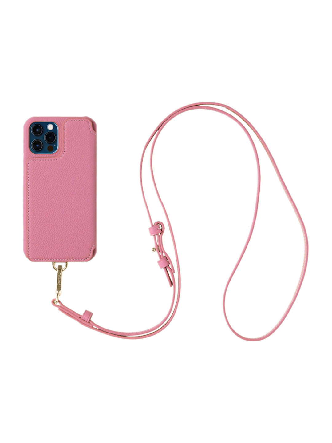 ギルト: メンズ | DEMIU | POCHE FLAT iPhoneケース ピンク 革巻き