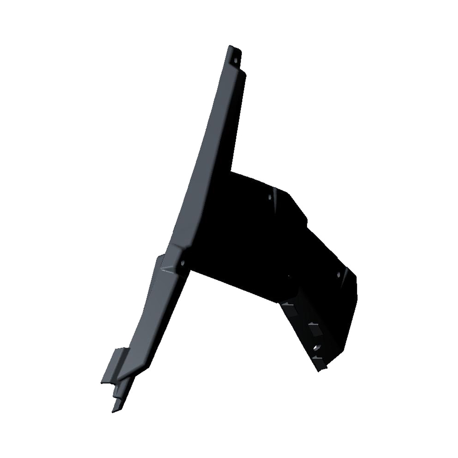 Fender Flair, Front, Left Side, Gloss Black, Part 5439772-070