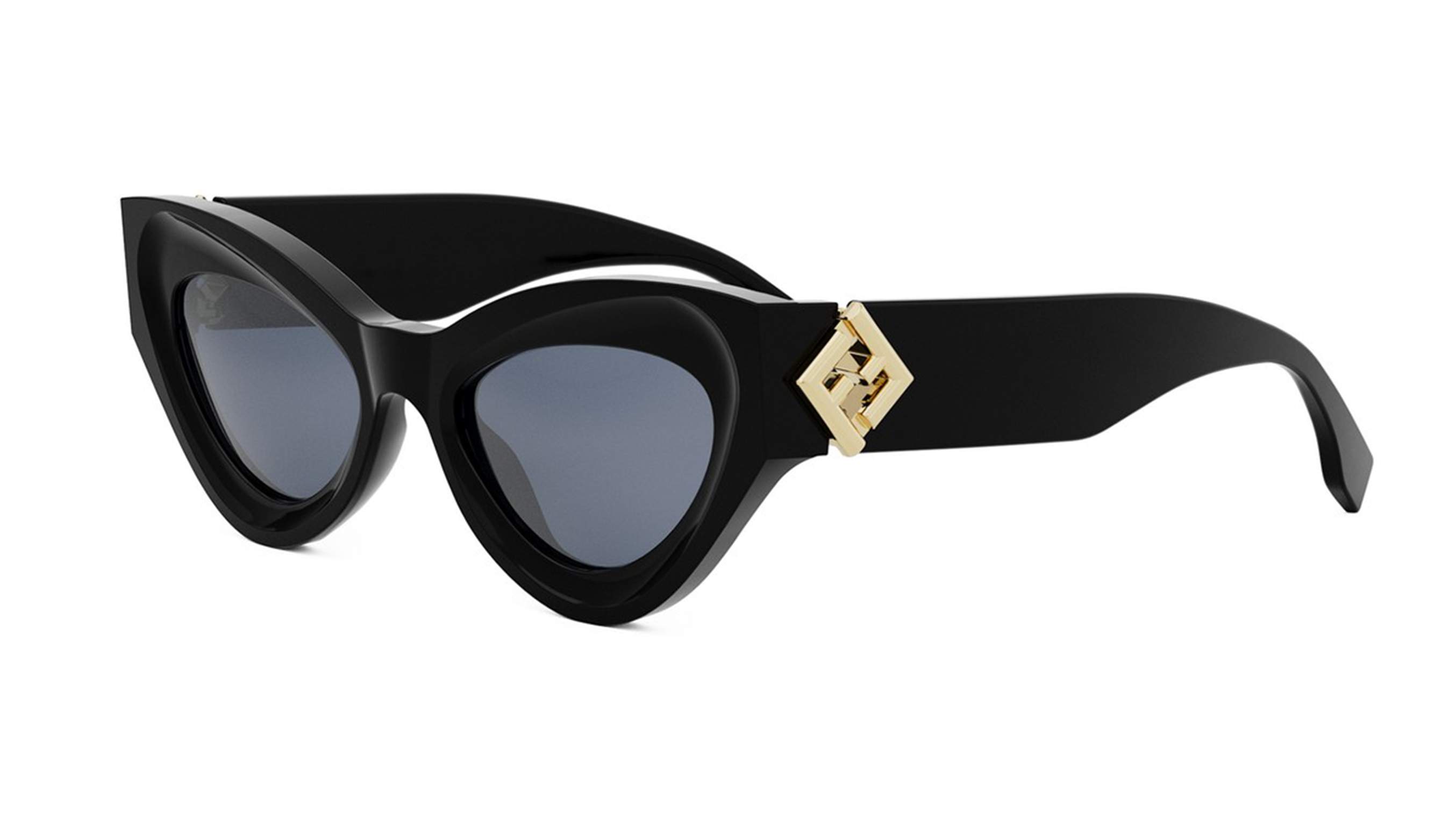 Sunglasses FENDI Ff diamonds FE40146I 01V 52-20 Black in stock
