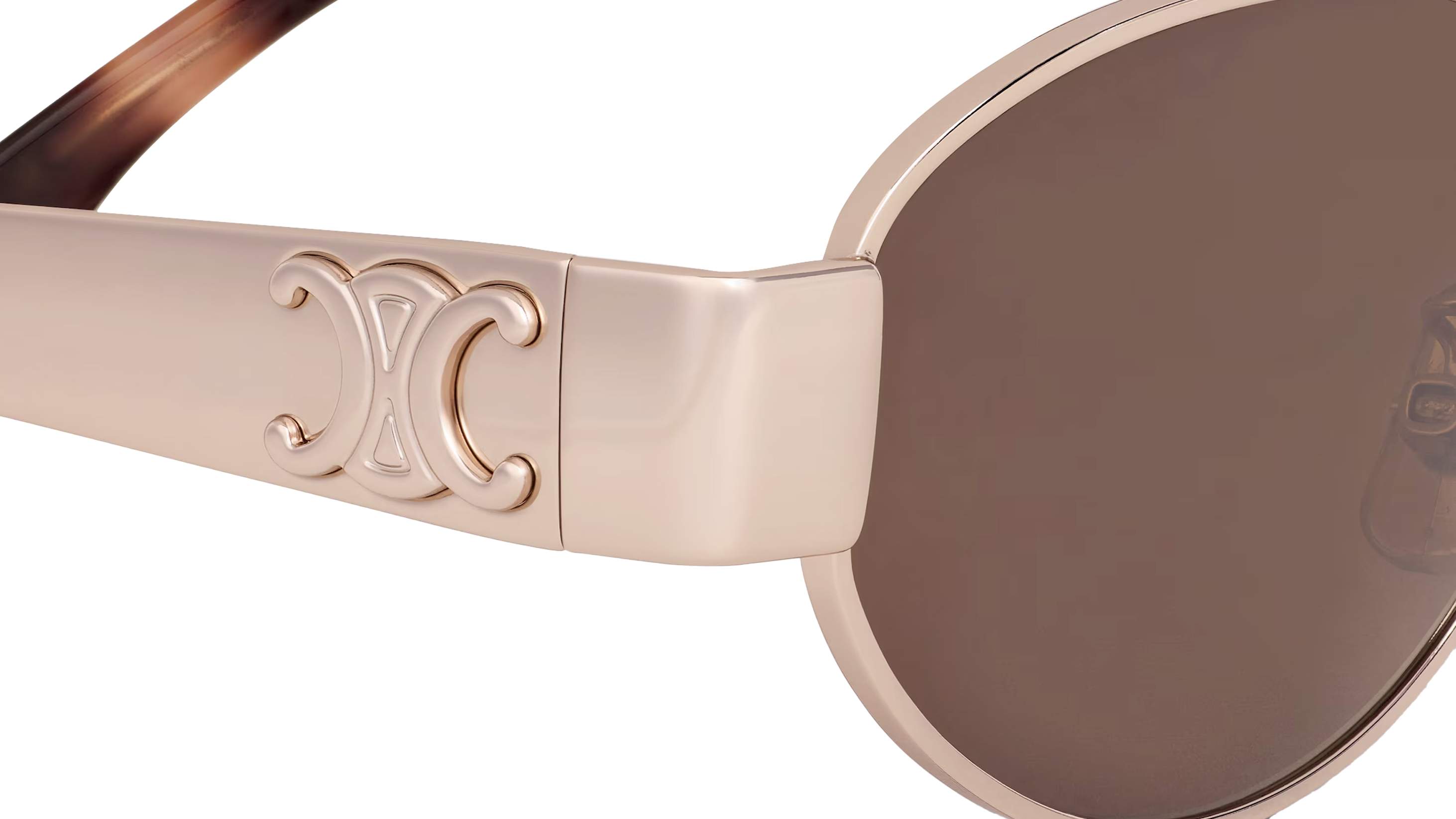 Sunglasses CELINE Triomphe metal CL40235U 28E 54-18 Rose Gold in stock