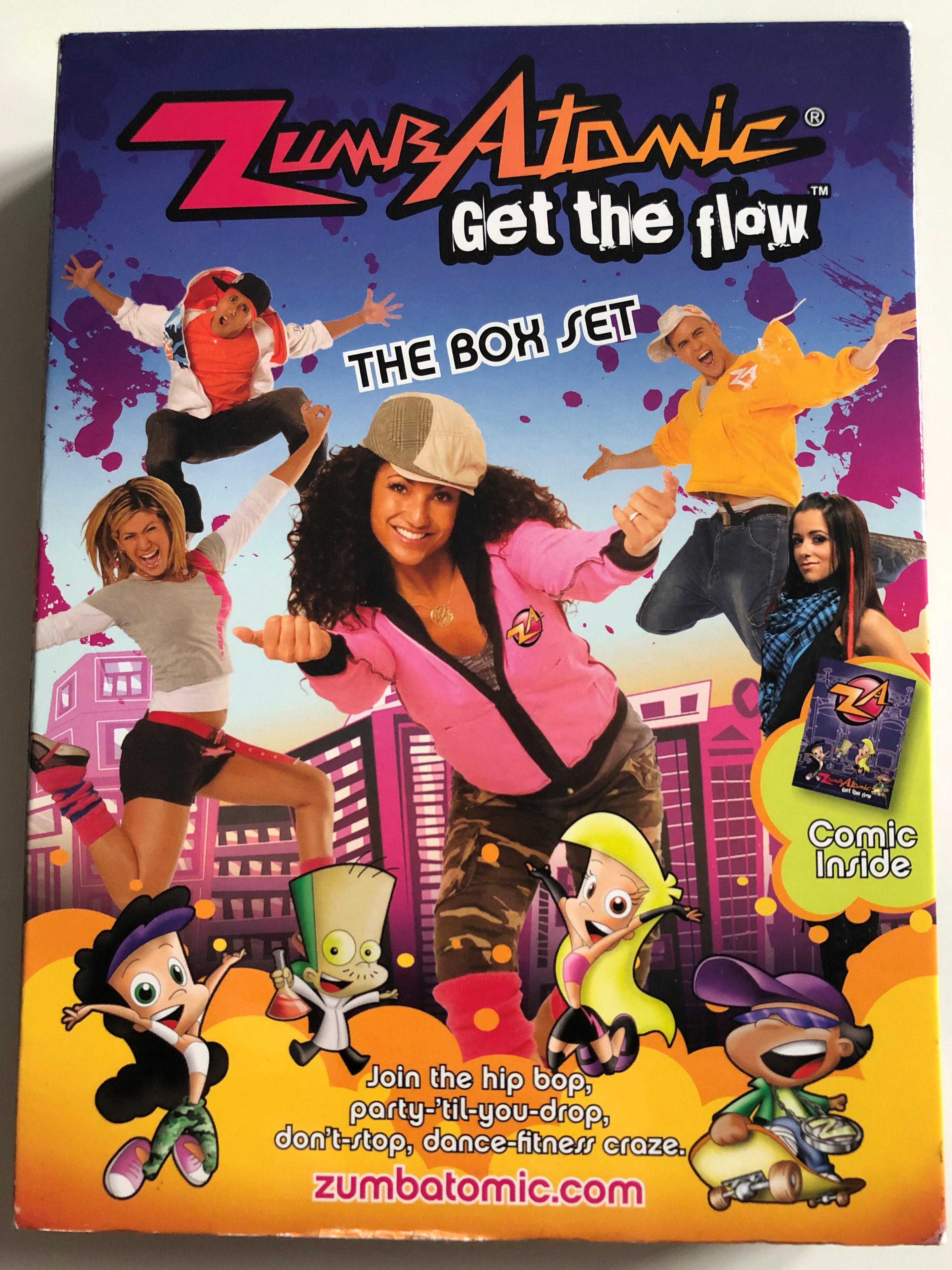 Zumbatomic - Get the flow DVD 2009 Box SET / Comic inside / Zumba
