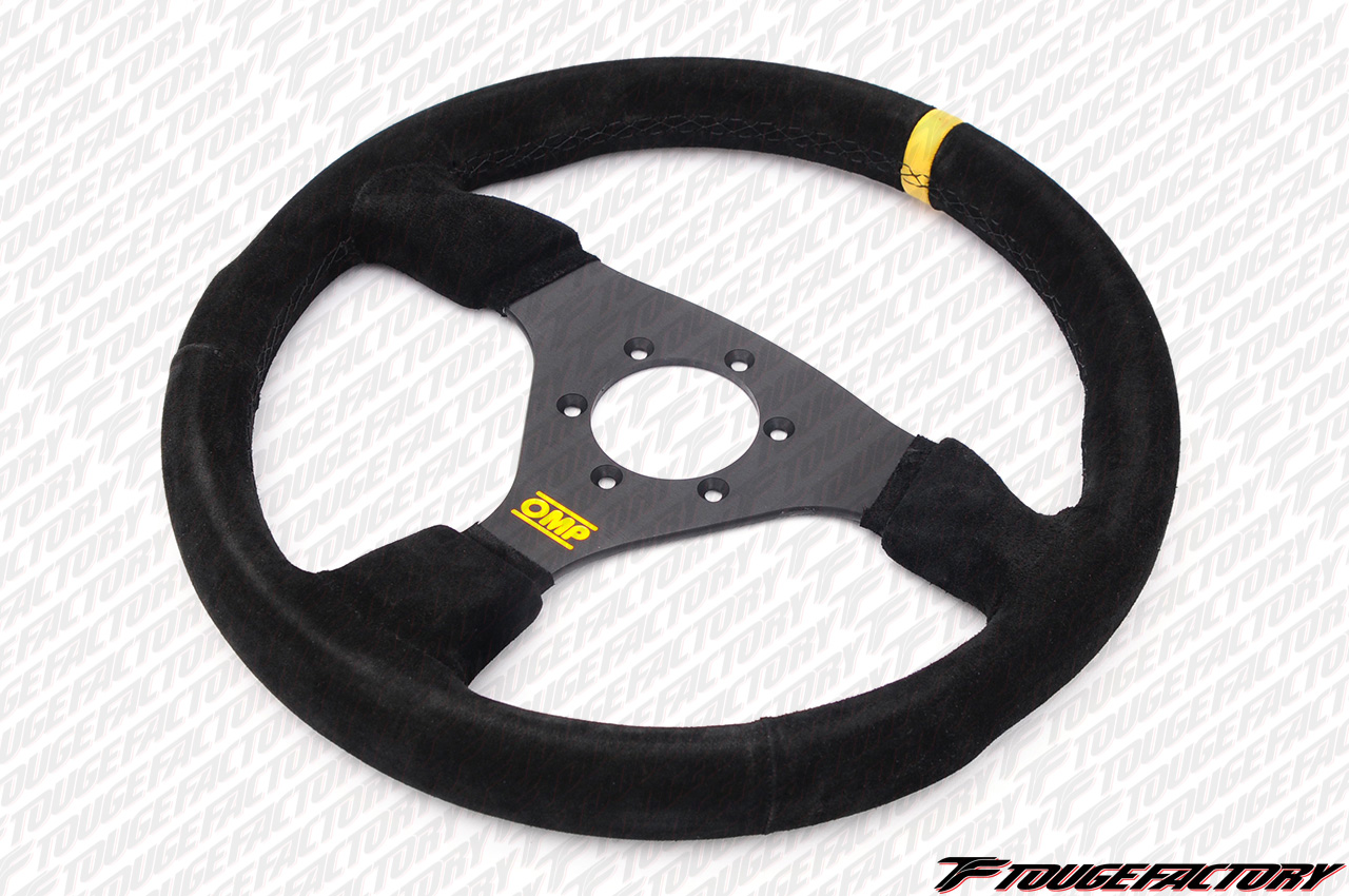 OMP Targa 330mm Flat Suede Steering Wheel - Touge Factory