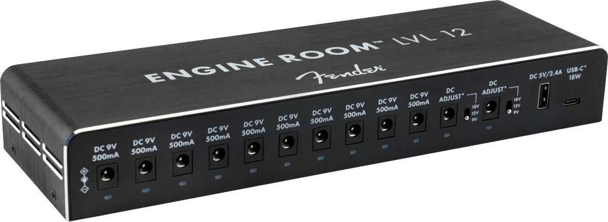 Fender Lvl12 Engine Room Pedal Power Supply in Black - Andertons