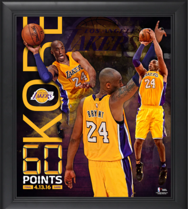 Buy Kobe Bryant Officially Licensed Los Angeles Lakers Framed 60