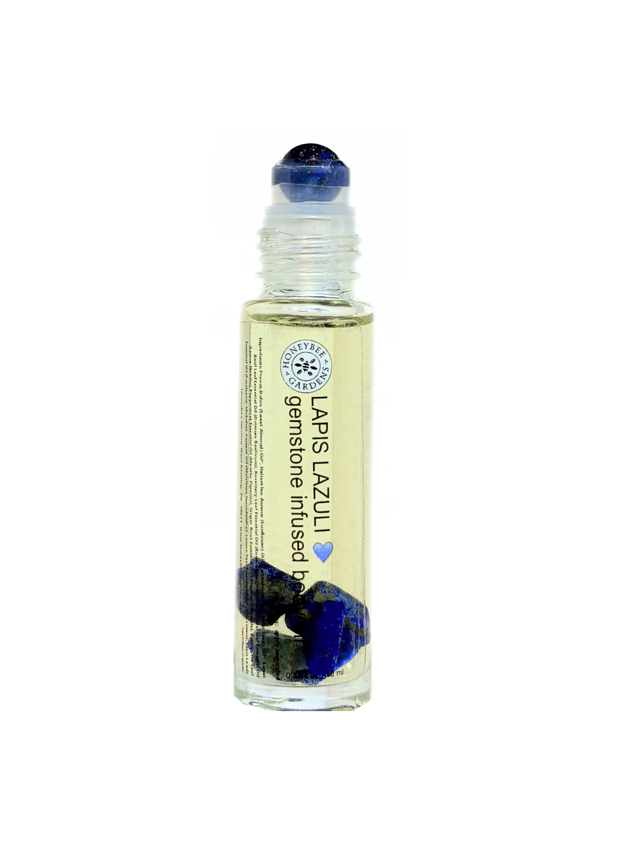 Lapis Lazuli Gemstone Infused Rollerball | Natural Vegan Fragrance