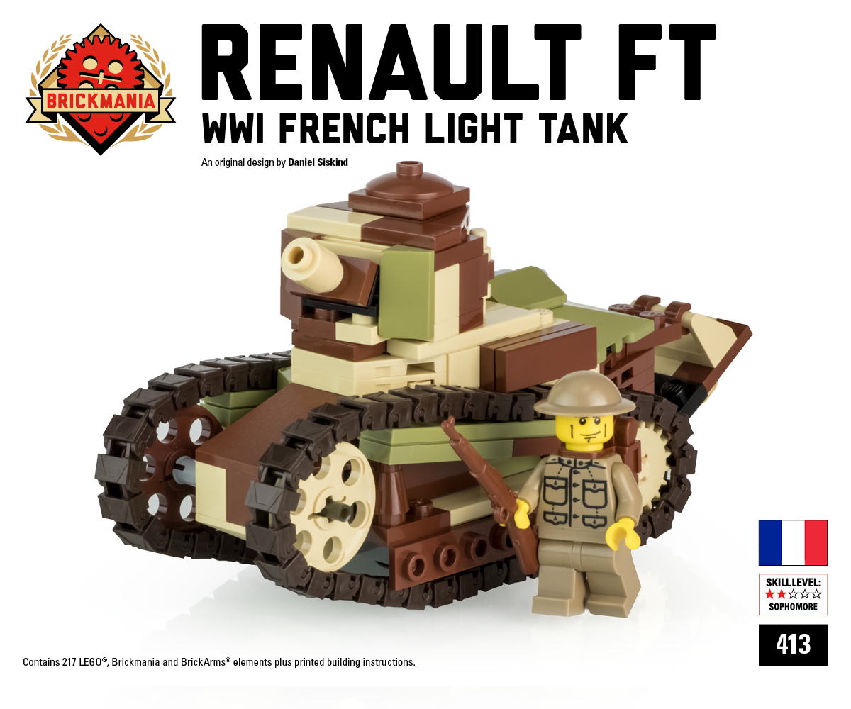 Renault FT - French Light Tank - Brickmania Toys