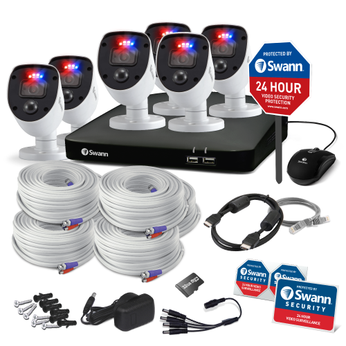 Home 6 Camera 8 Channel 1080p Full HD DVR Security System with