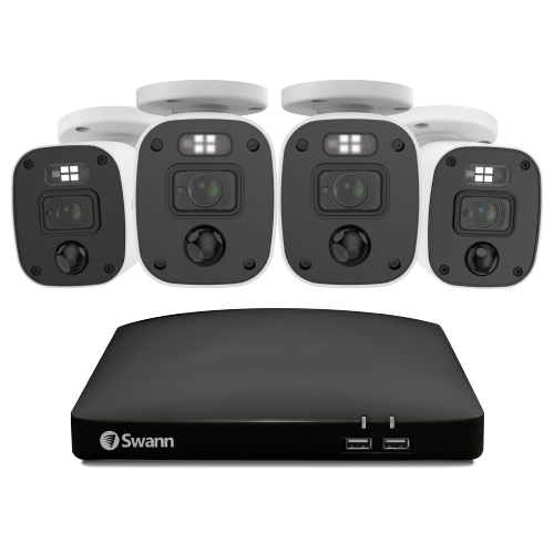 Home 4 Camera 8 Channel 1080p Full HD DVR 1TB HDD Security System