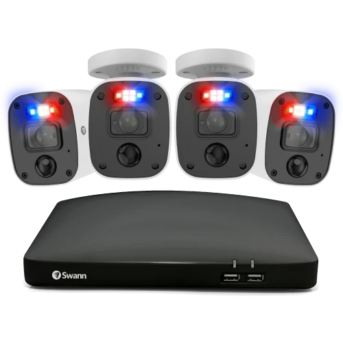 Home 4 Camera 8 Channel 4K Ultra HD DVR 2TB HDD Security System