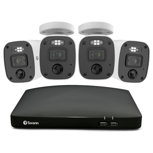 Home 4 Camera 8 Channel 4K Ultra HD DVR 2TB HDD Security System