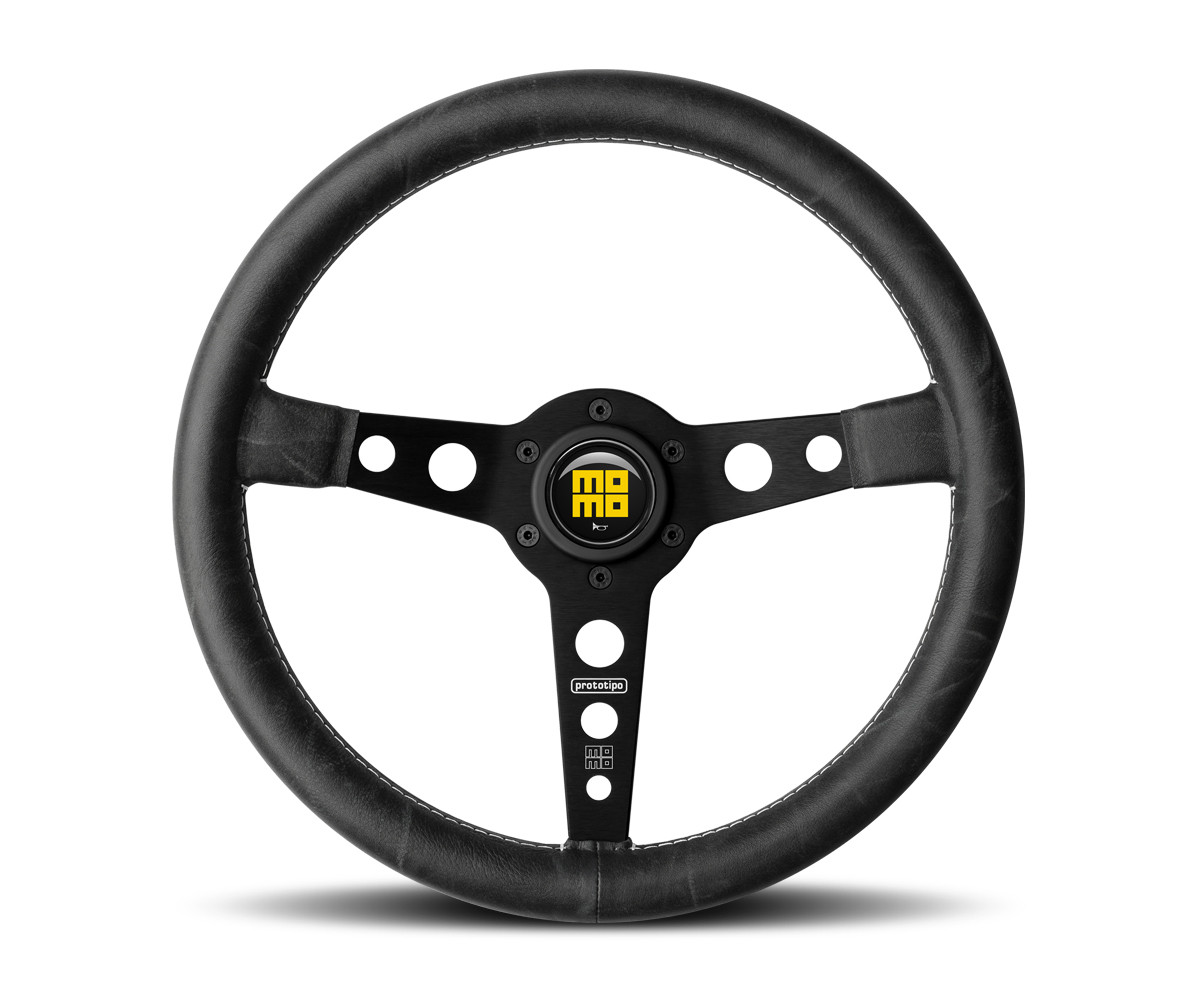 MOMO Prototipo Black Steering Wheel | MrSteeringWheel