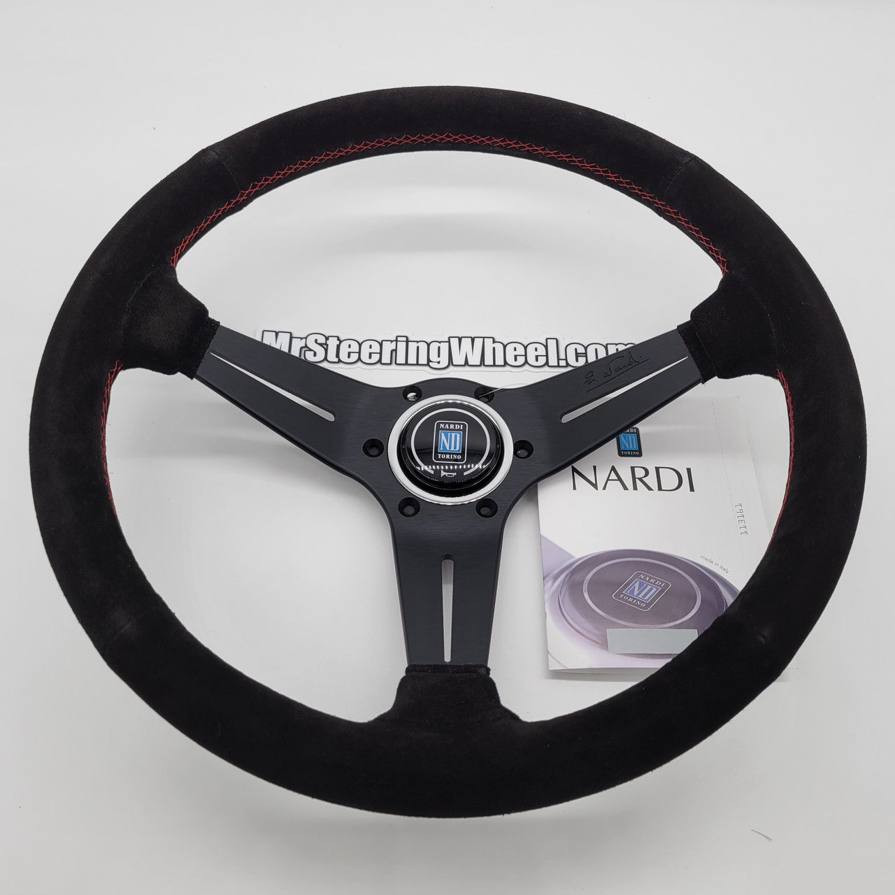 Nardi Deep Corn 350mm Suede Steering Wheel | MrSteeringWheel