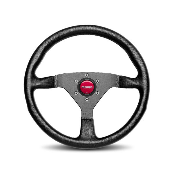 MOMO Monte Carlo 320mm Red Stitching Steering Wheel | MrSteeringWheel