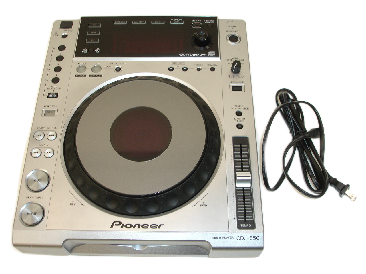 Pioneer CDJ-850 Professional Multi-Format Media CD/MP3 Player w